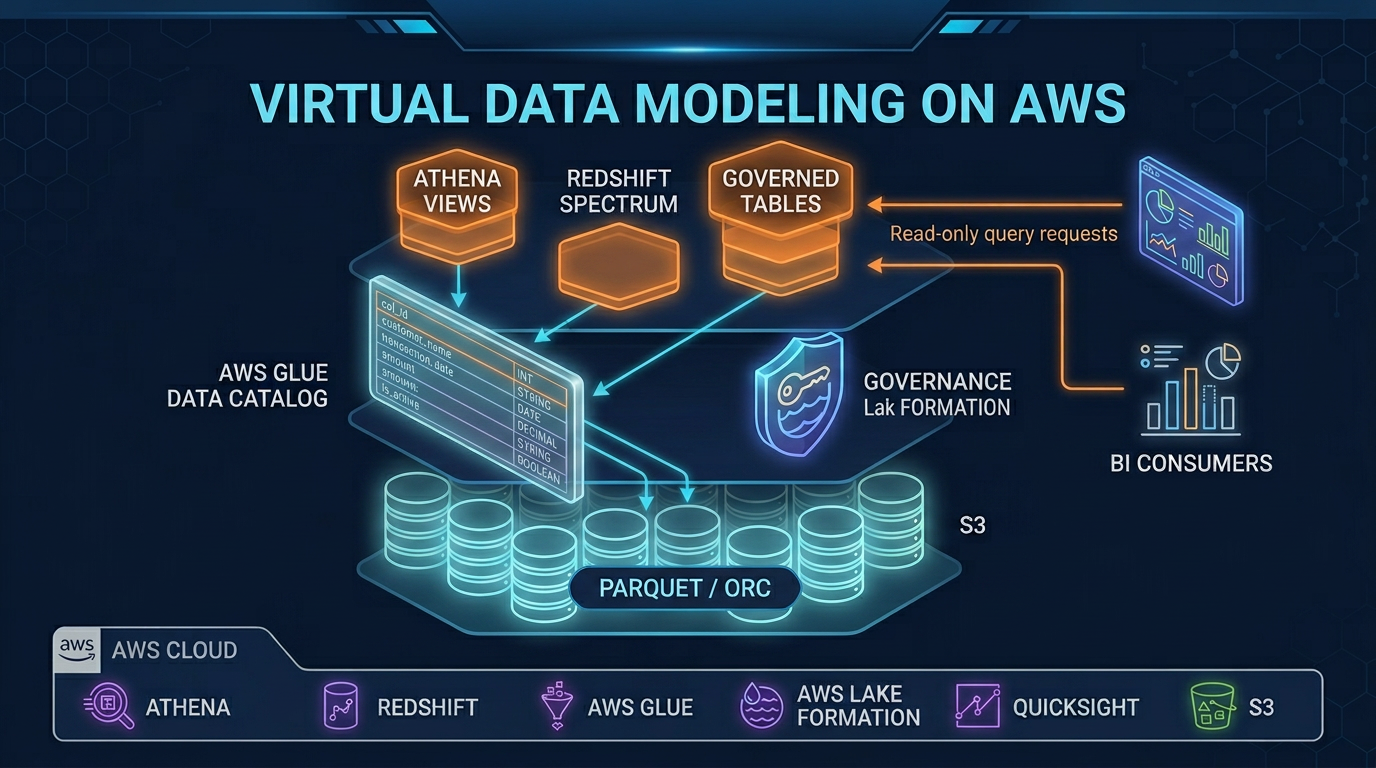 Virtual Data Modeling on AWS: Architecture, Trade-offs, and When Not to Use It