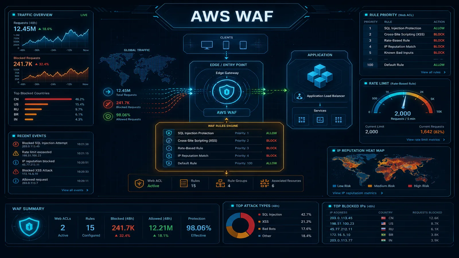 AWS WAF: Web Application Firewall Configuration for Production