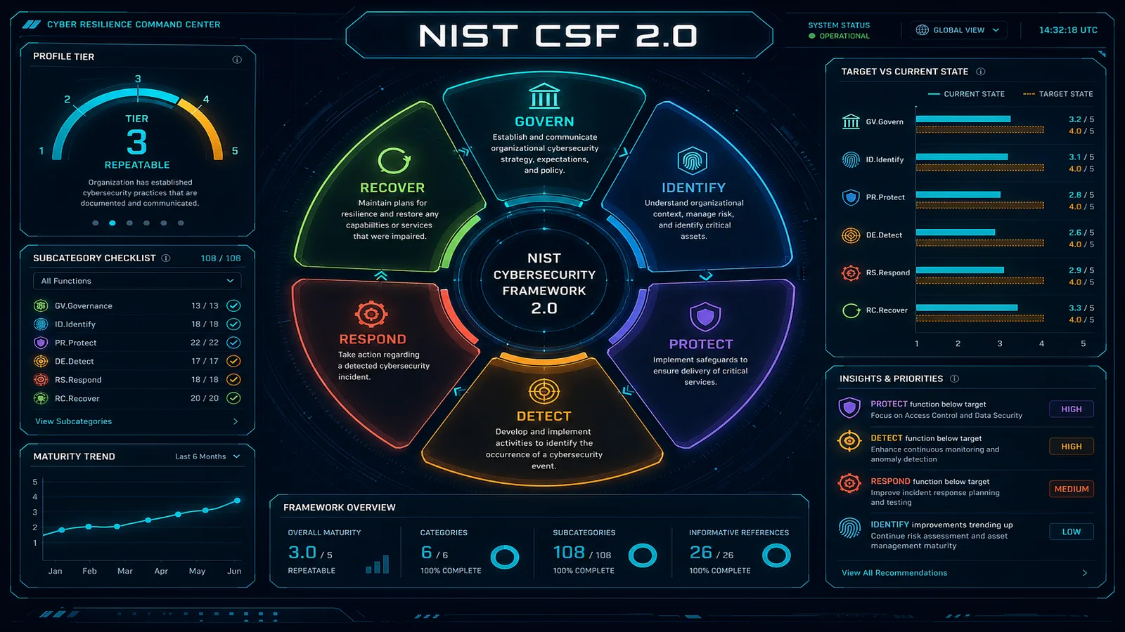 NIST Cybersecurity Framework 2.0 on AWS: Implementation & Maturity Guide